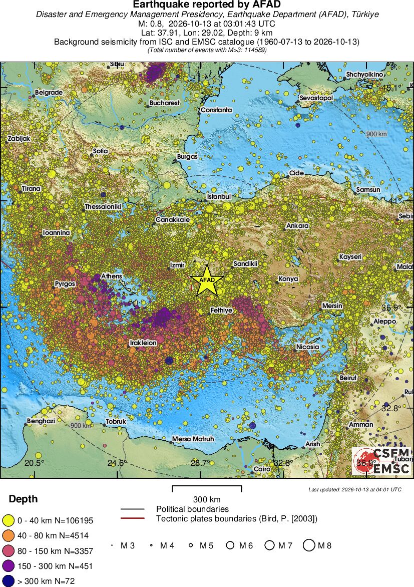 wide historical seismicity