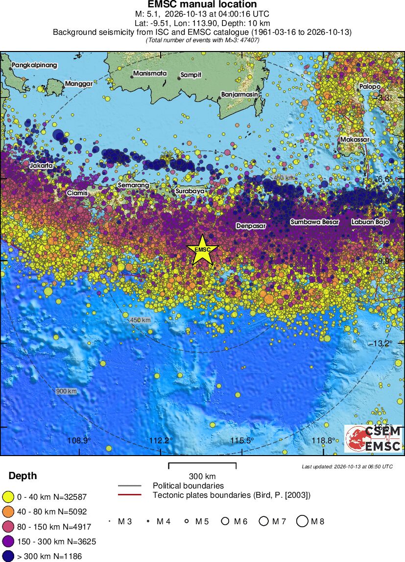 wide historical seismicity