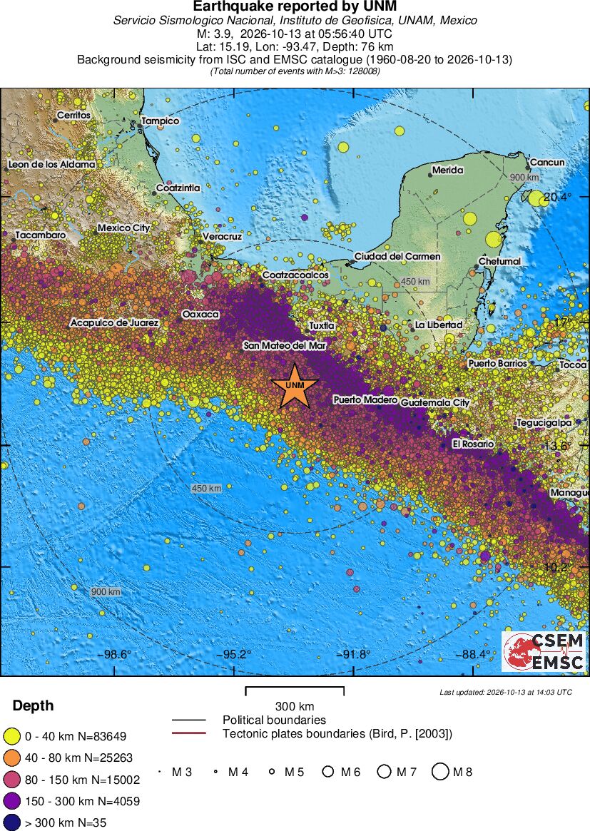 wide historical seismicity