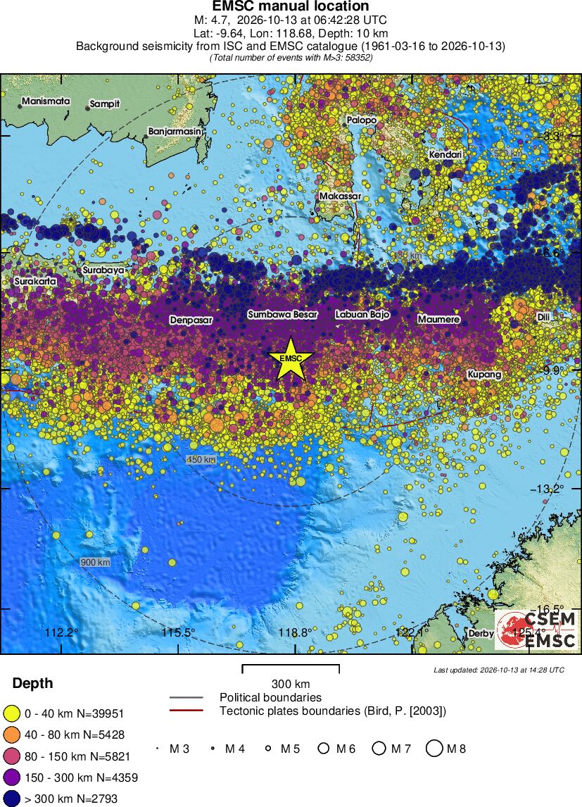 wide historical seismicity