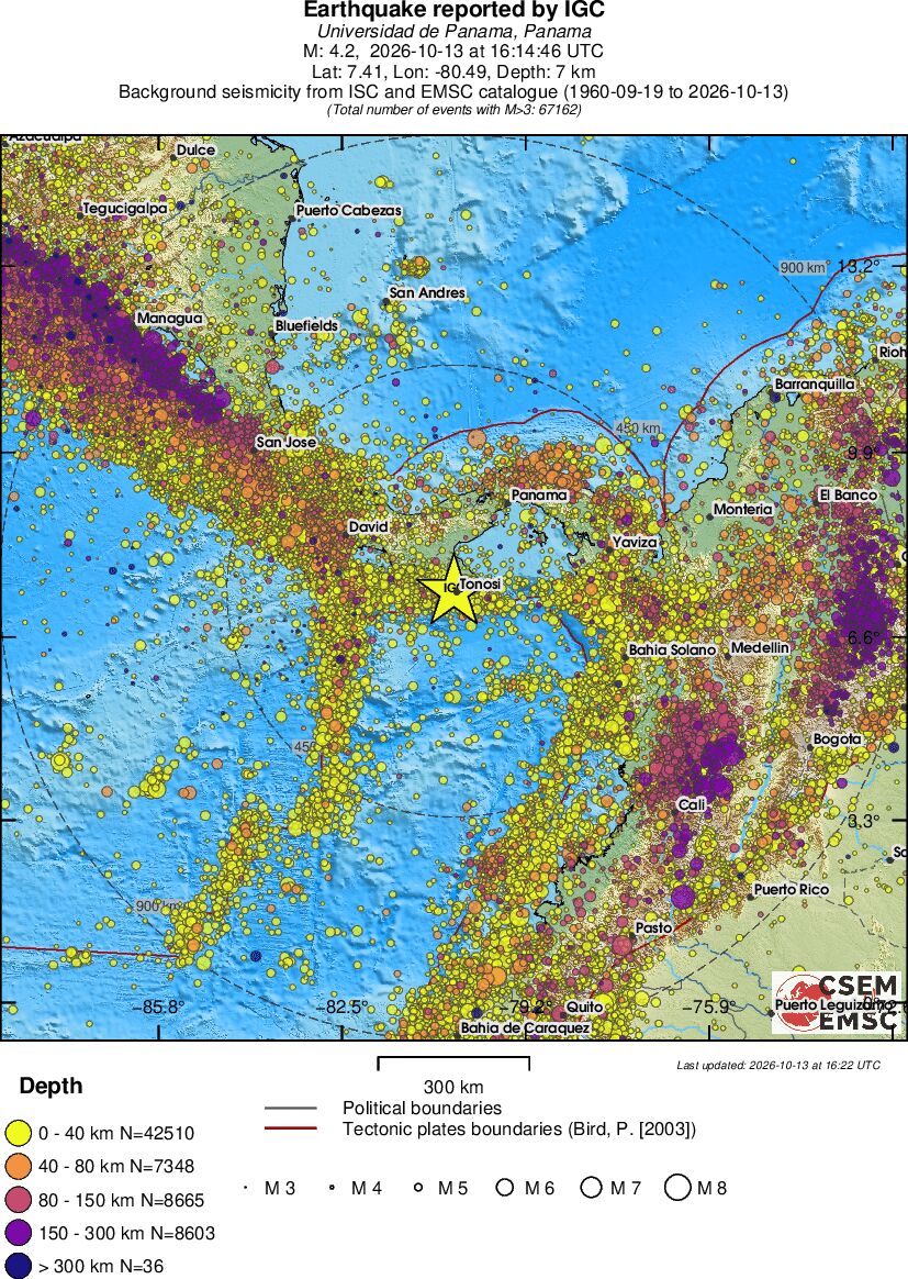 wide historical seismicity