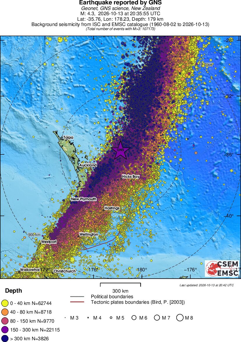 wide historical seismicity