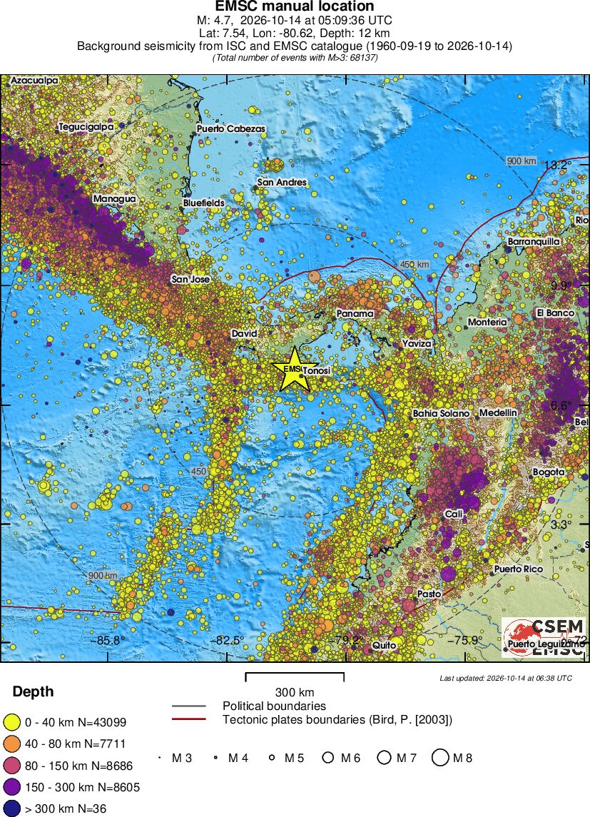 wide historical seismicity