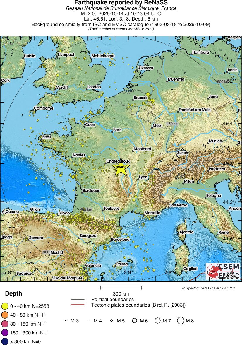 wide historical seismicity