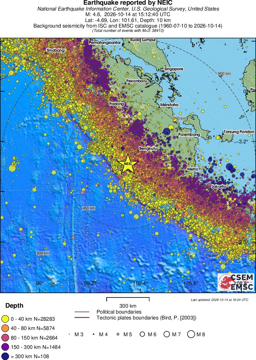 wide historical seismicity