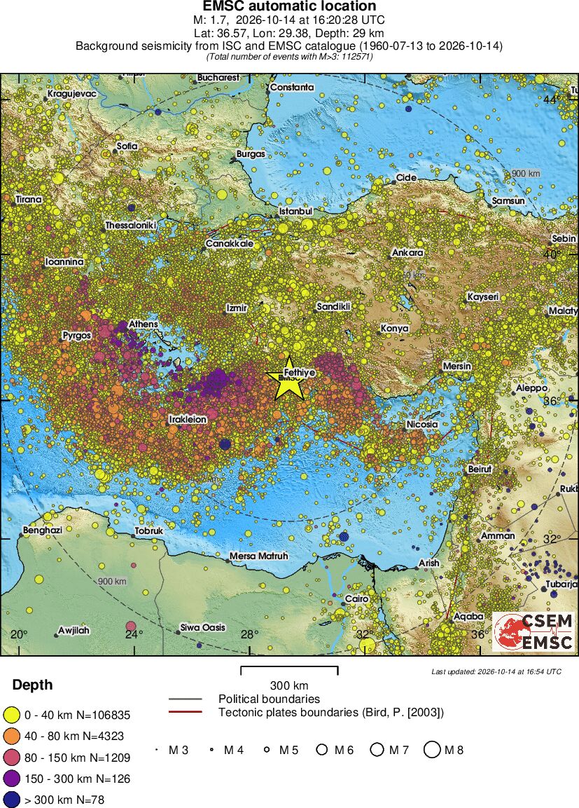 wide historical seismicity