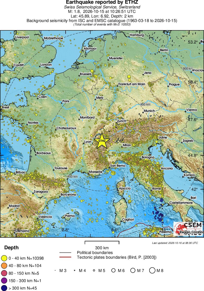 wide historical seismicity