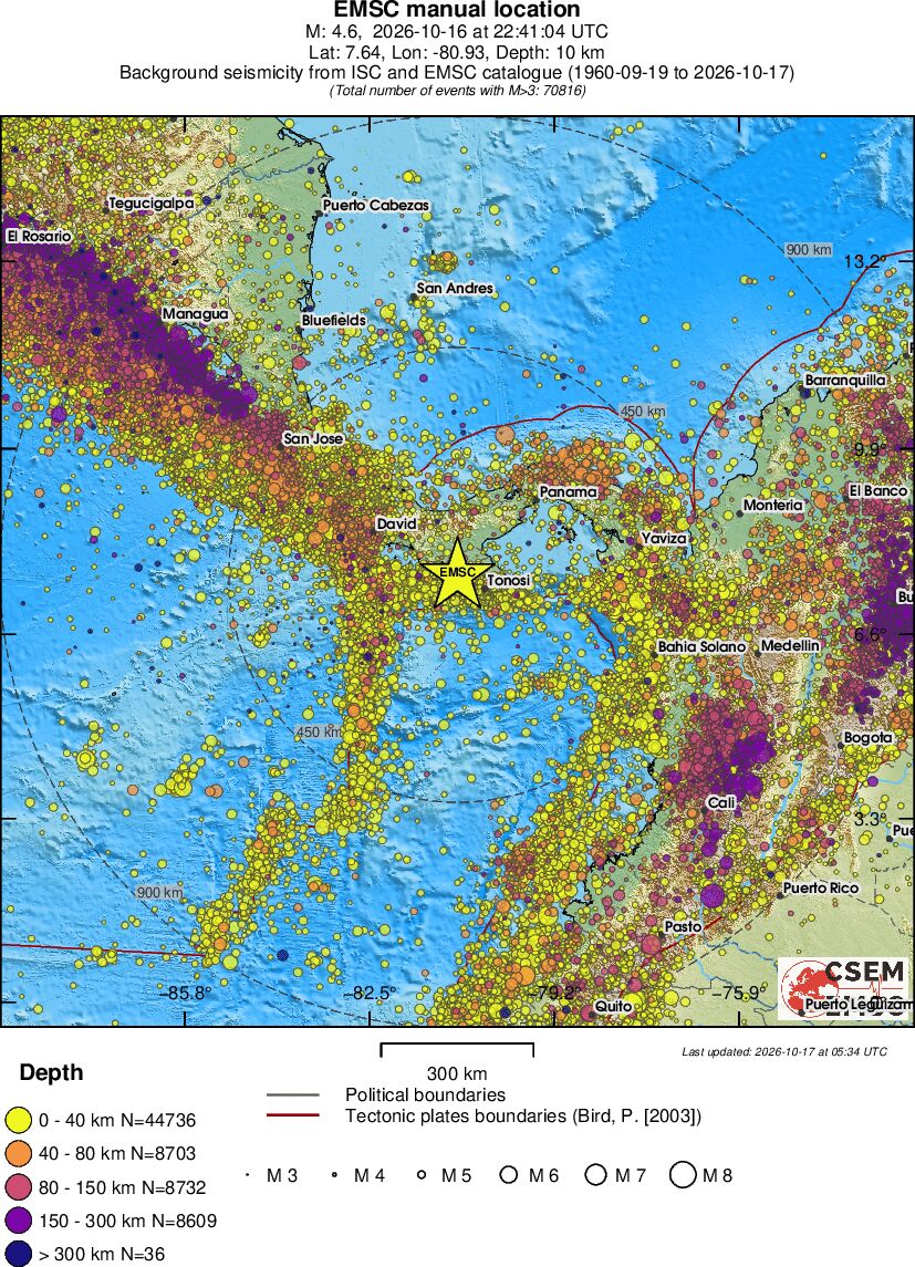 wide historical seismicity