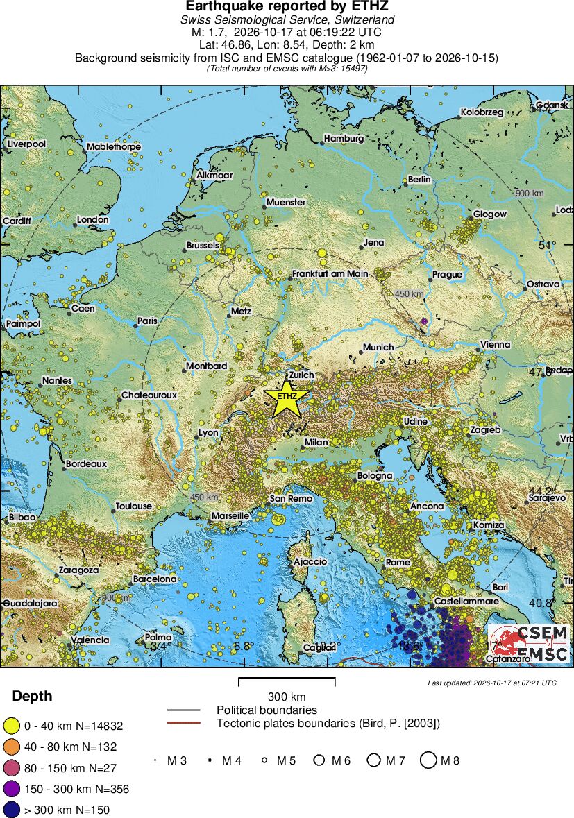 wide historical seismicity