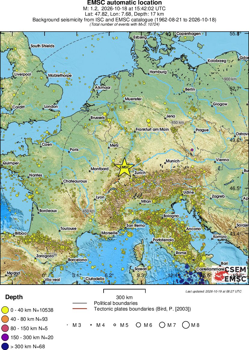 wide historical seismicity
