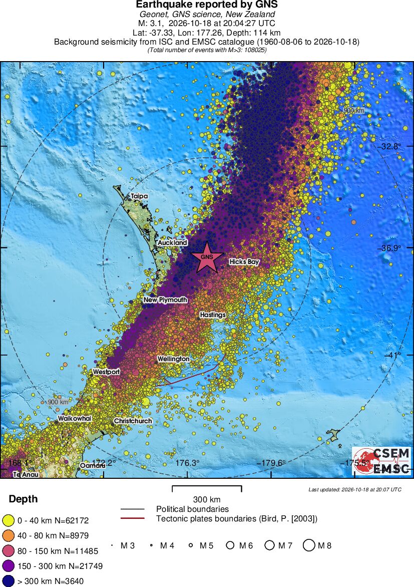 wide historical seismicity