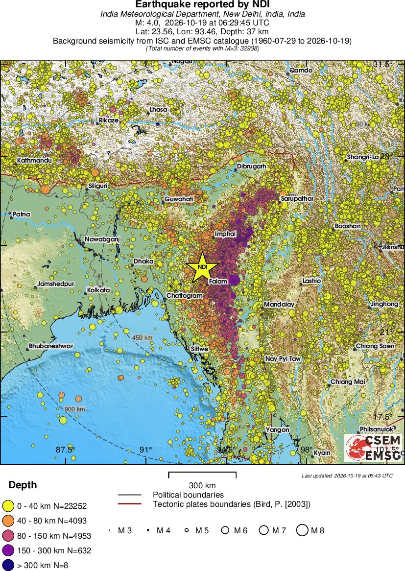 wide historical seismicity
