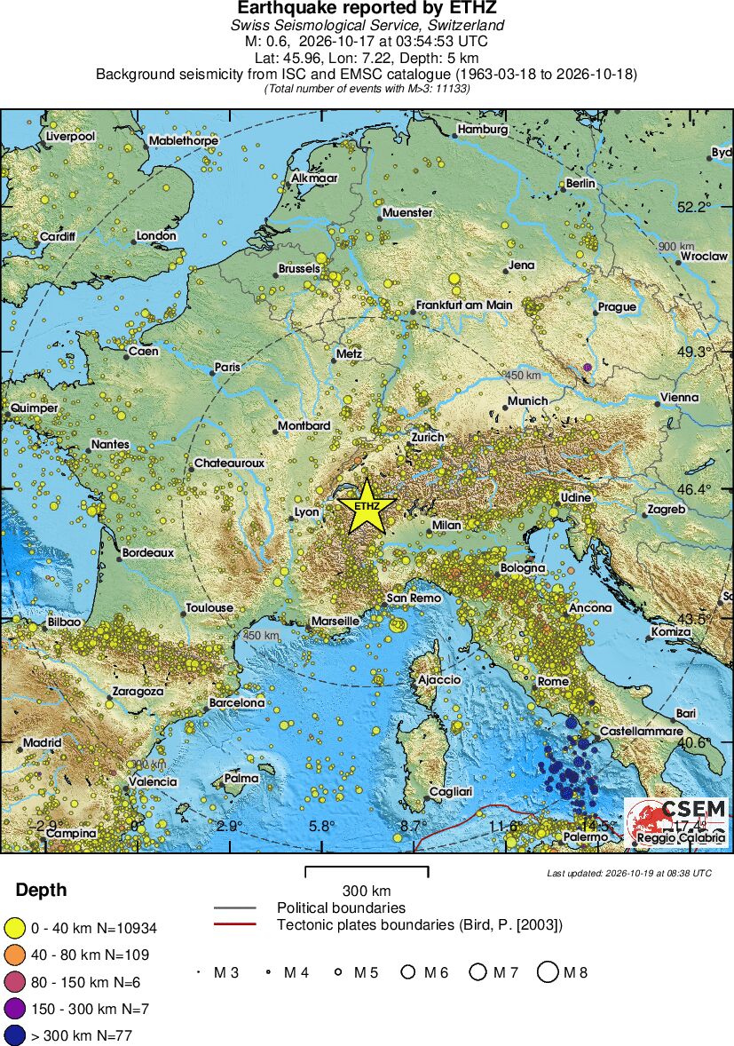 wide historical seismicity