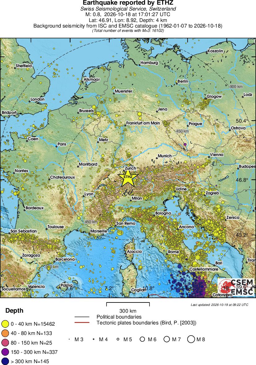 wide historical seismicity