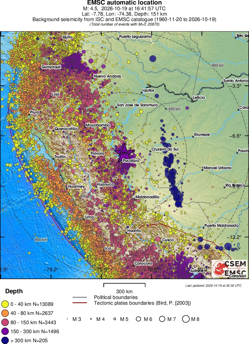 wide historical seismicity