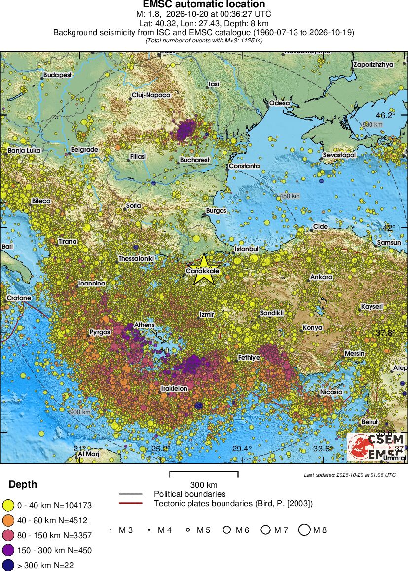wide historical seismicity