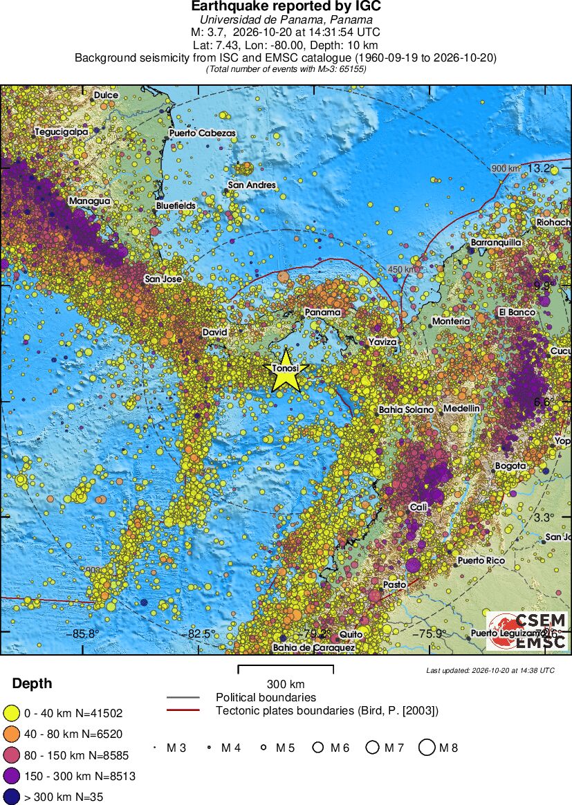 wide historical seismicity