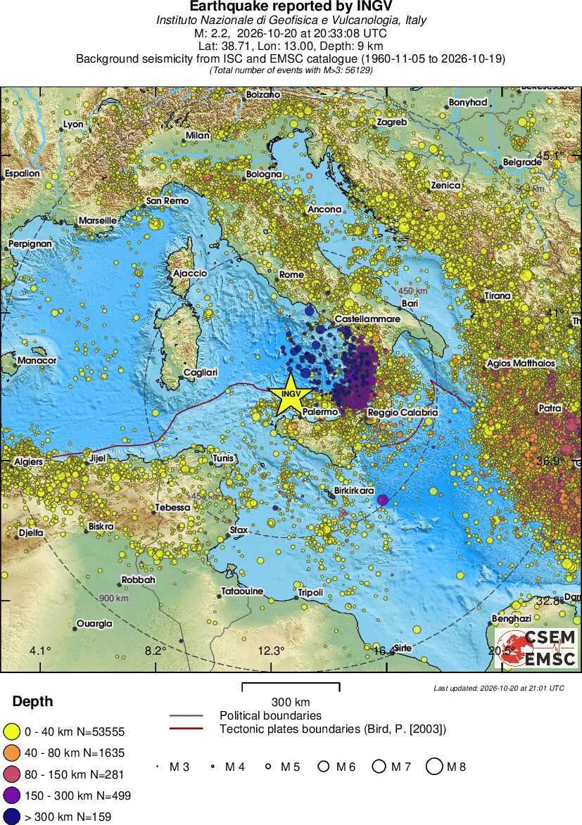 wide historical seismicity