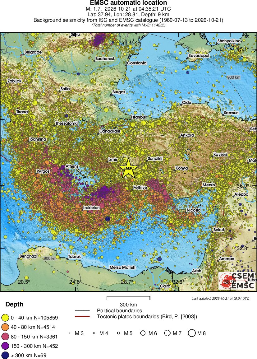 wide historical seismicity