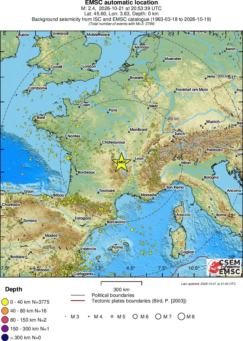 wide historical seismicity