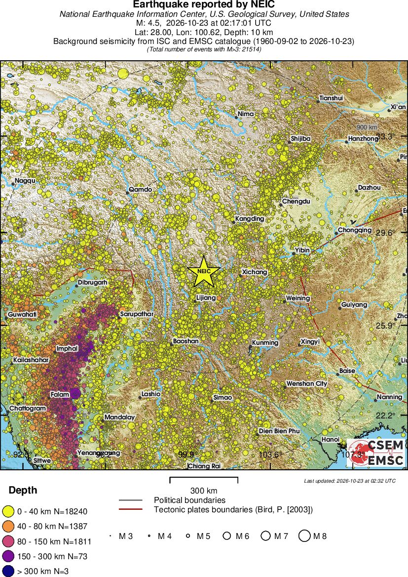 wide historical seismicity