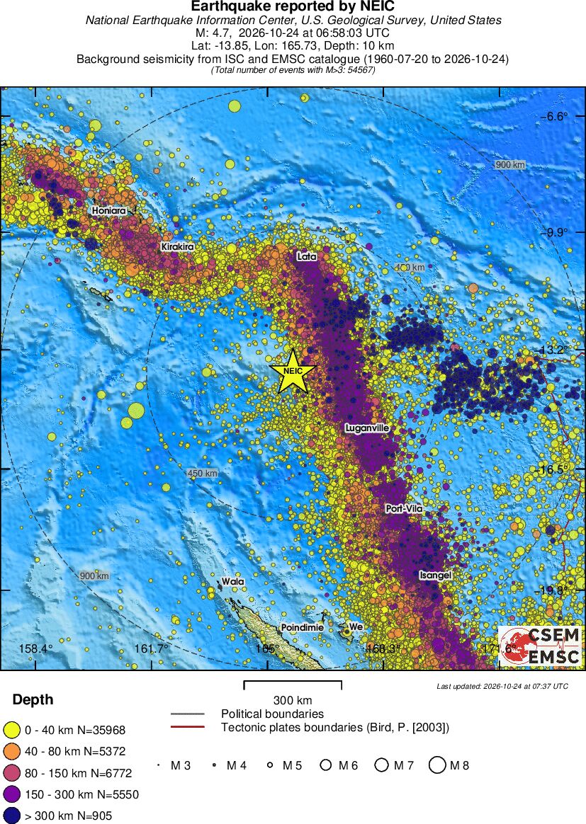 wide historical seismicity