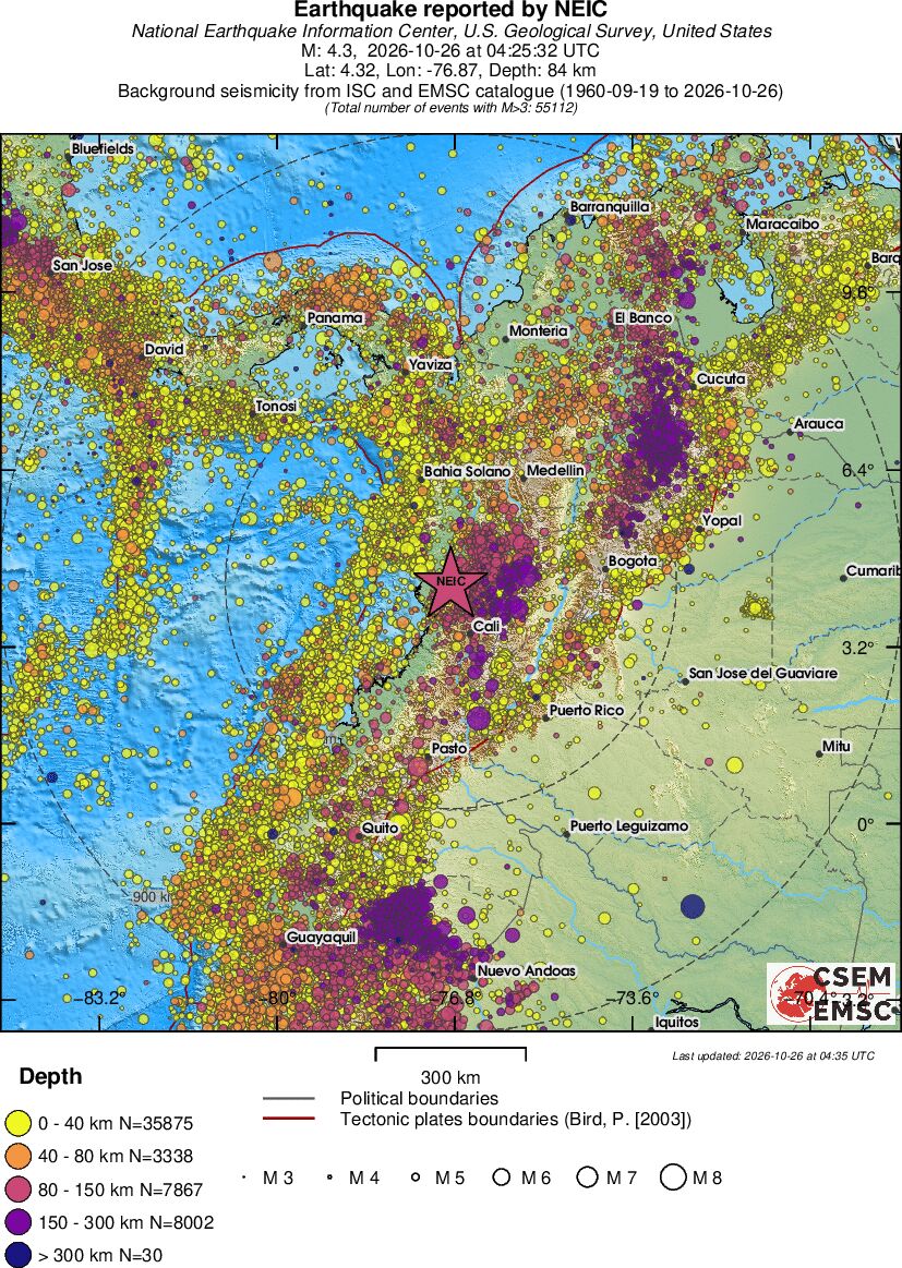wide historical seismicity