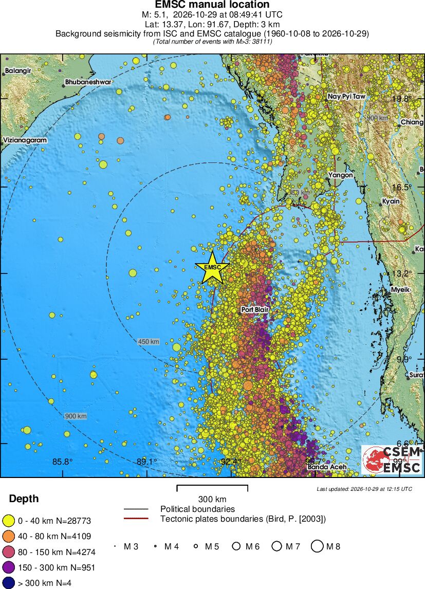 wide historical seismicity