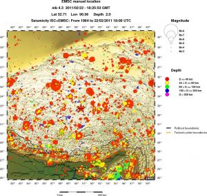 wide historical seismicity