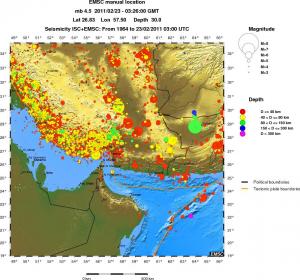 wide historical seismicity
