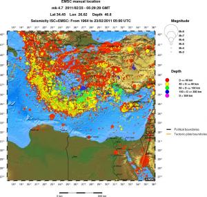 wide historical seismicity