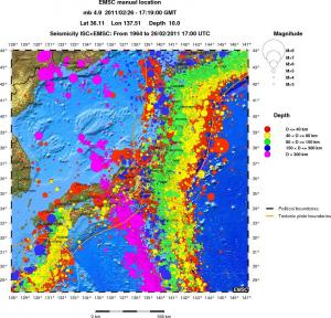wide historical seismicity