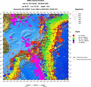 wide historical seismicity