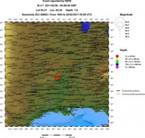wide historical seismicity