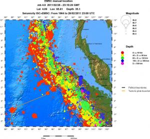 wide historical seismicity