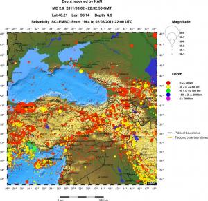 wide historical seismicity