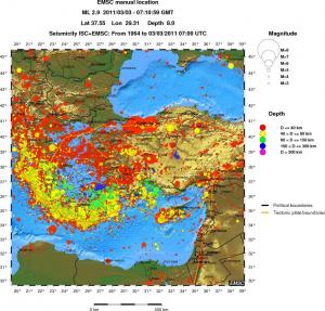 wide historical seismicity