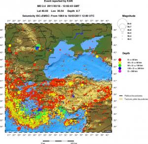 wide historical seismicity