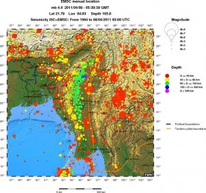 wide historical seismicity