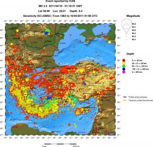 wide historical seismicity