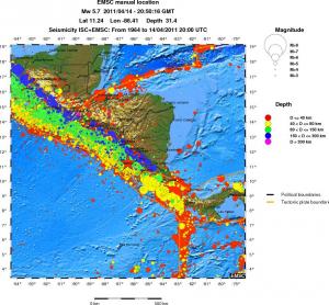 wide historical seismicity