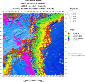 wide historical seismicity