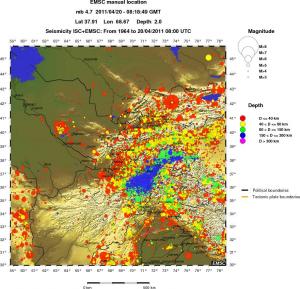 wide historical seismicity