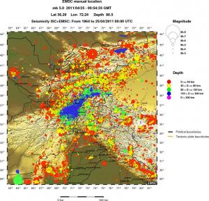 wide historical seismicity