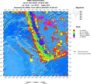 wide historical seismicity