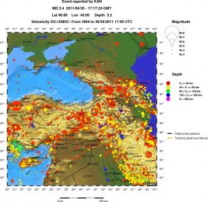 wide historical seismicity