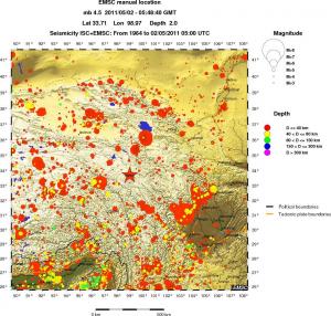 wide historical seismicity