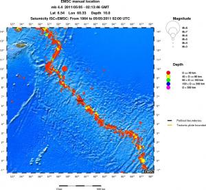 wide historical seismicity