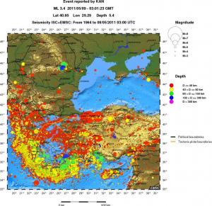 wide historical seismicity