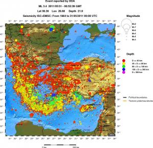 wide historical seismicity